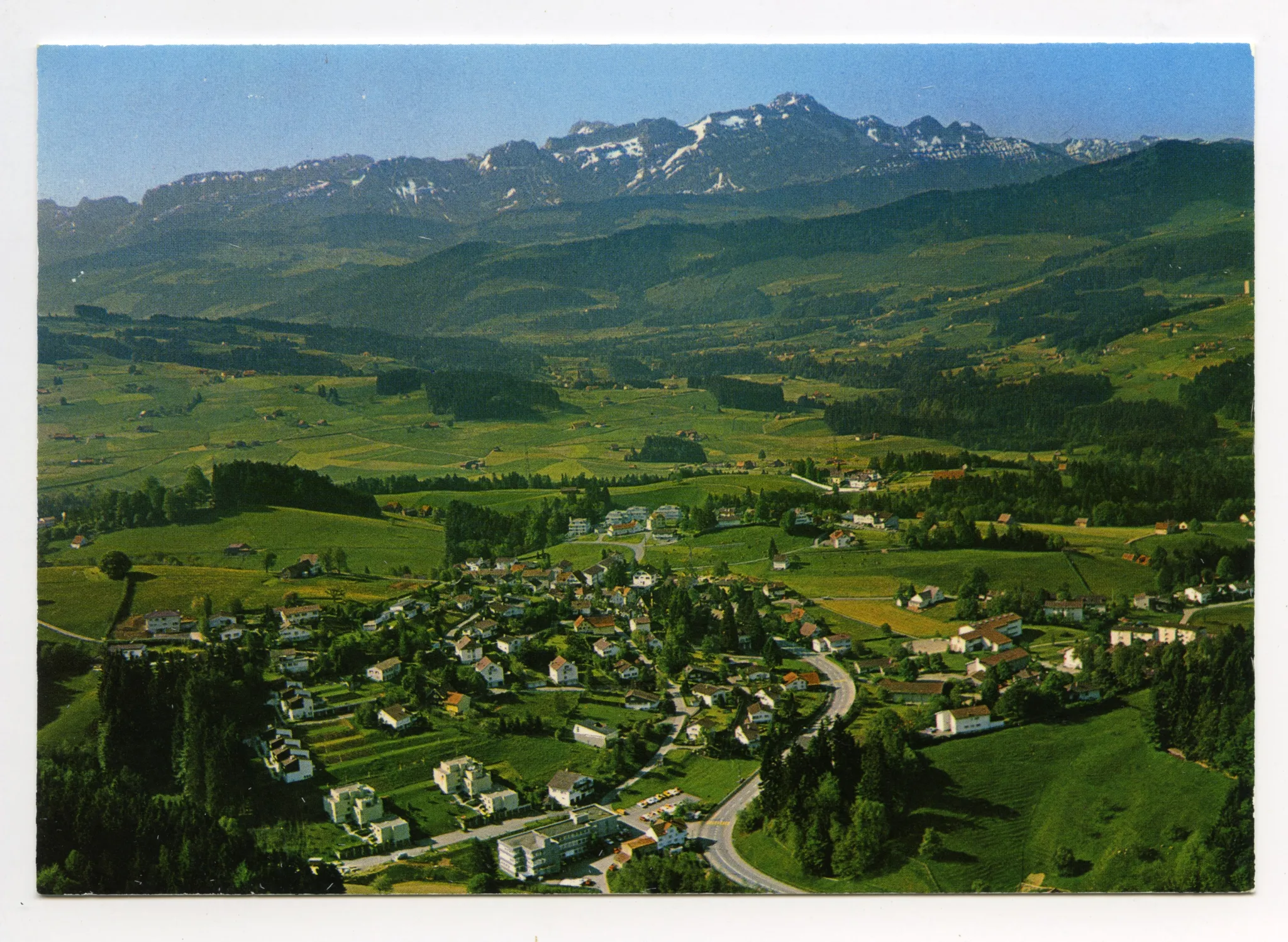 Niederteufen, mit Blick zum Säntis (vgl. Hc.14-18)