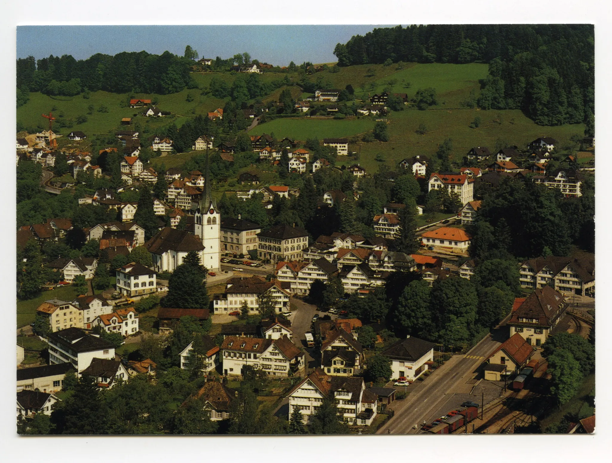 Bahnhof, Hecht, Grubenmannkirche bis Stofel; Blick zum Fernblick