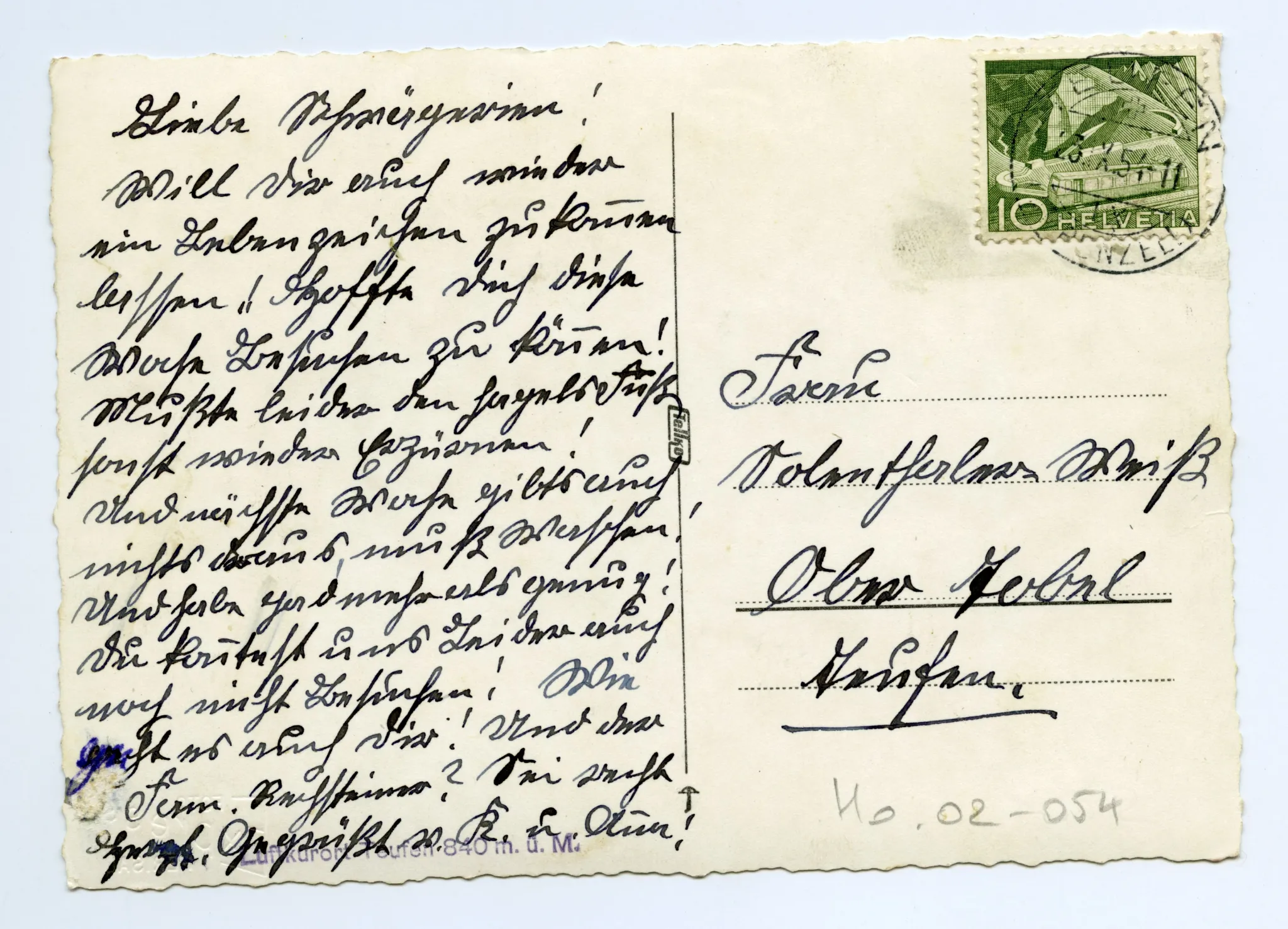 Rückseite mit Text