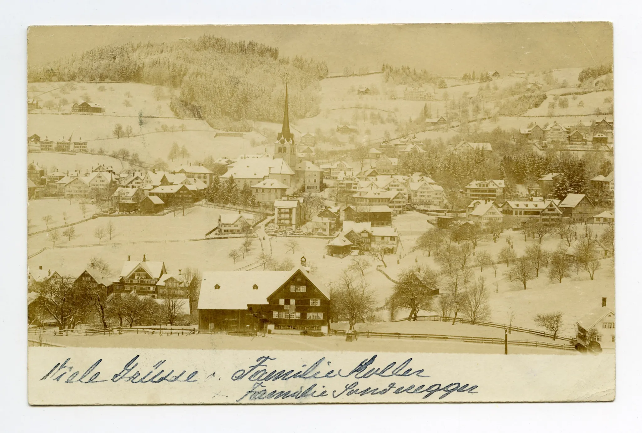 Blick zu Frölichsegg, Bad Sonder, Schäflisegg (vgl. Ho.03-002 – selbes Foto, veränderter Ausschnitt)