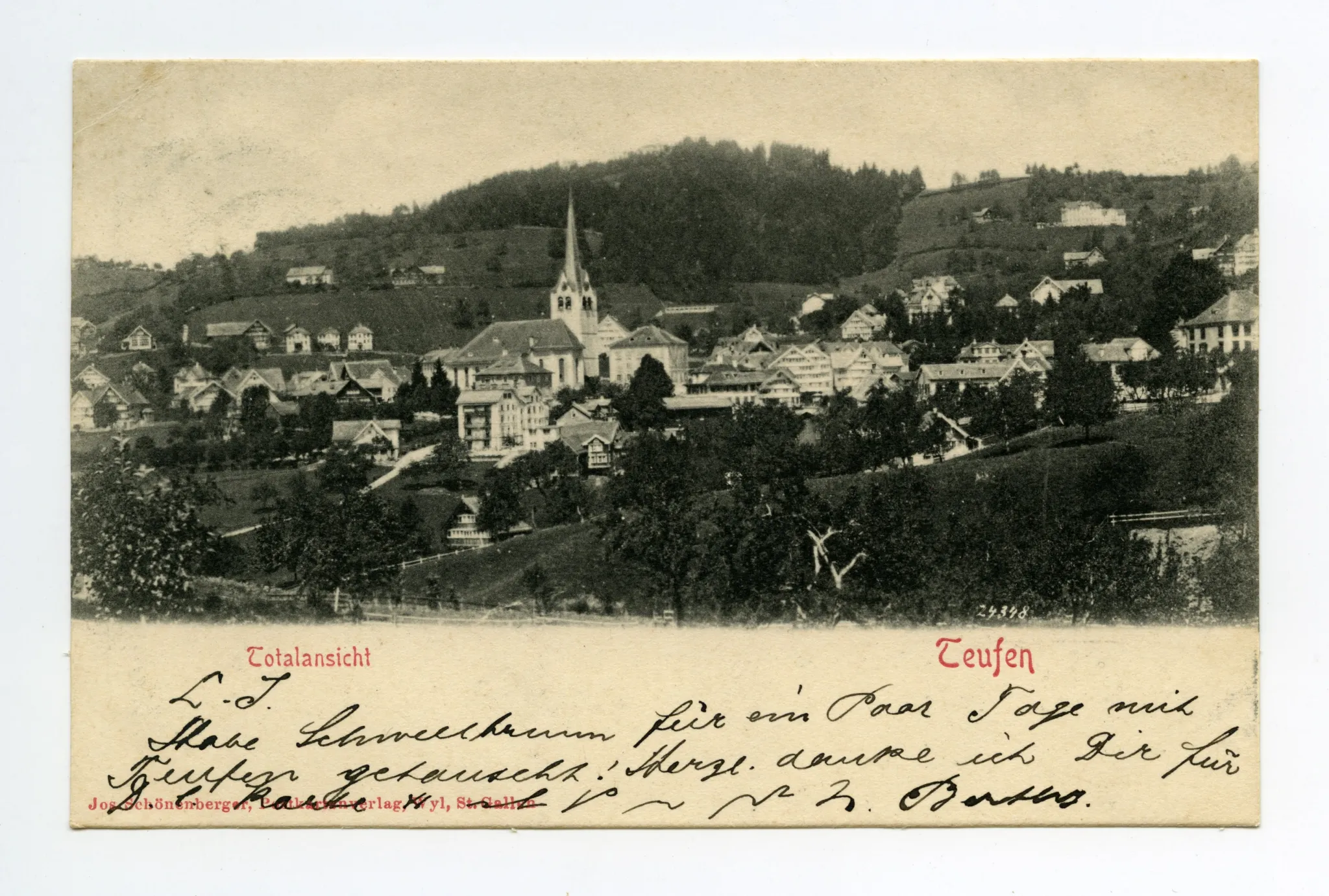 Blick zu Fernblick Frölichsegg, Bad Sonder