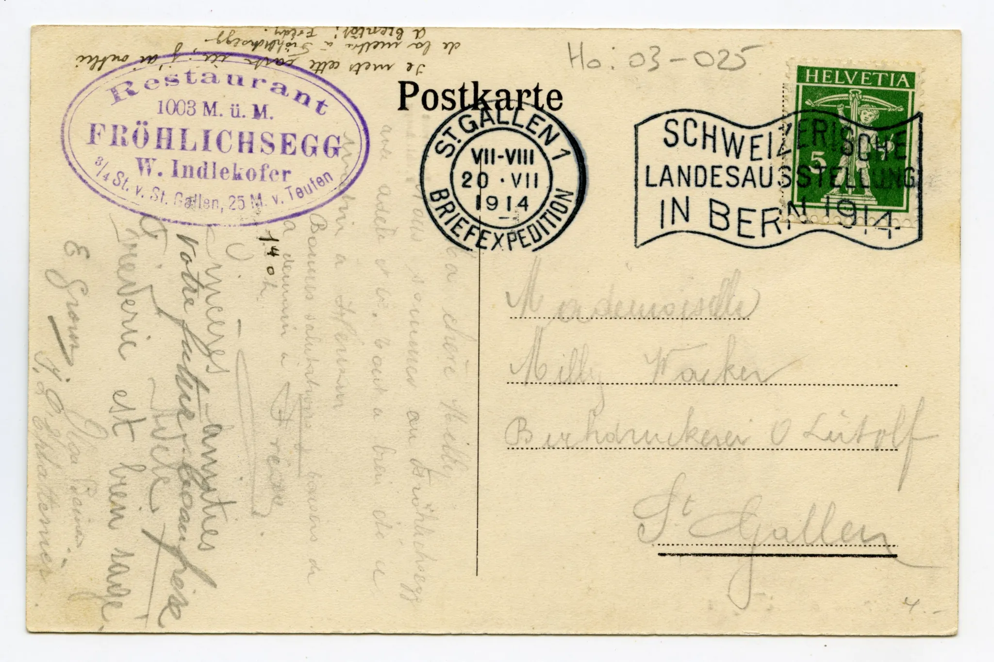Vorne Haslenstrasse/Schönenbüel, mit Friedhof/Bächli, Krankenhaus Gremm, Bad Sonder, Fernblick. Blick zu Schwendibüel, Frölichsegg, Schäflisegg/ Hüslersegg