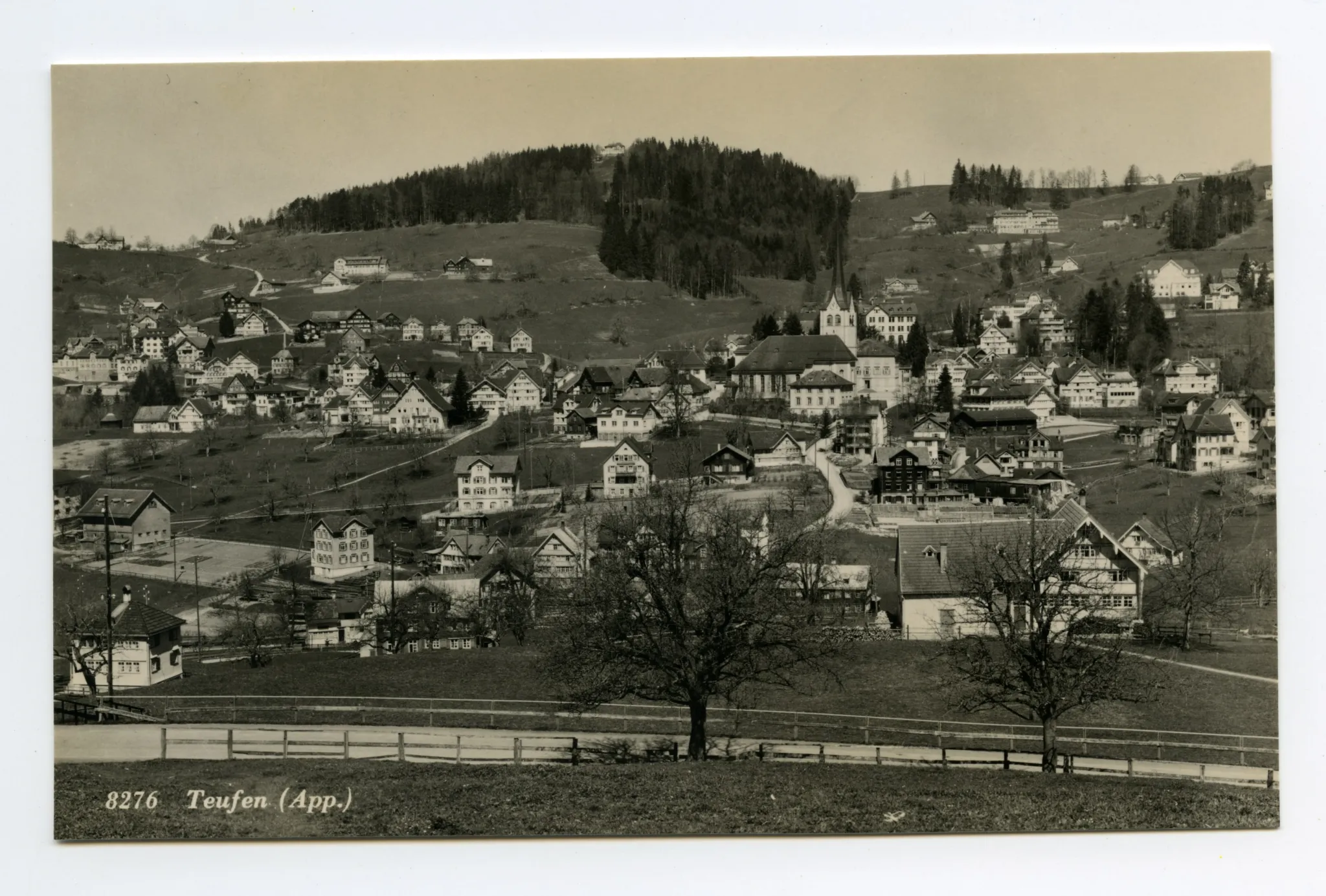 von Alter Haslenstrasse/Schönenbüel, mit Bächli, Bad Sonder, Fernblick (mit Neubau Chalet süd-westl. vor Fernblick). Blick zu Frölichsegg, Schäflisegg, Frohe Aussicht