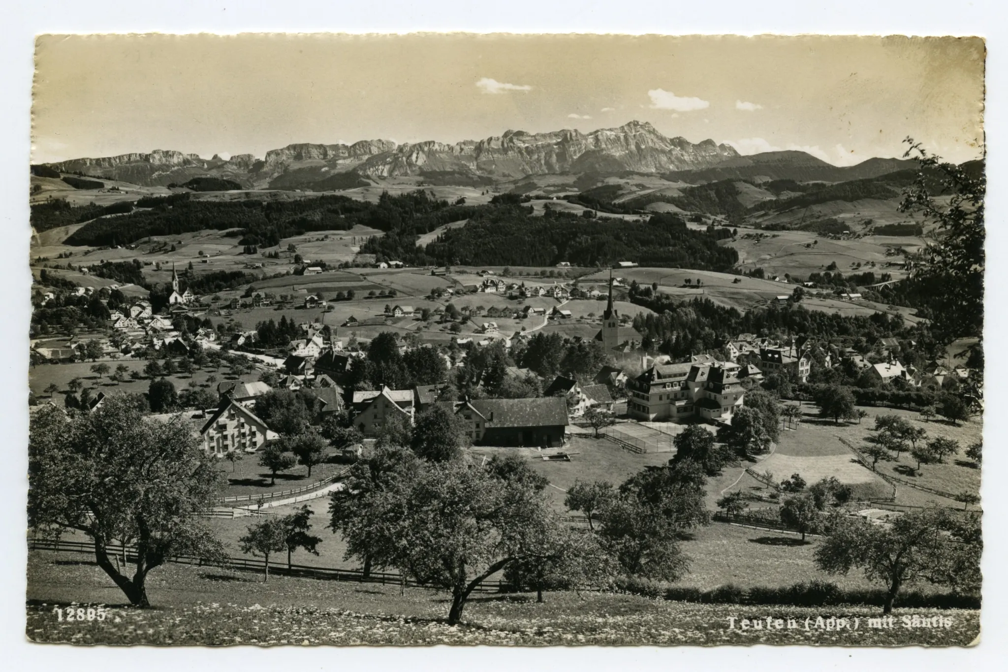 mit beiden Dorfkirchen, Getreidefeldern (?) sowie Rotbachbrücke / Haslenbrücke) (vgl. Hc.17-24)