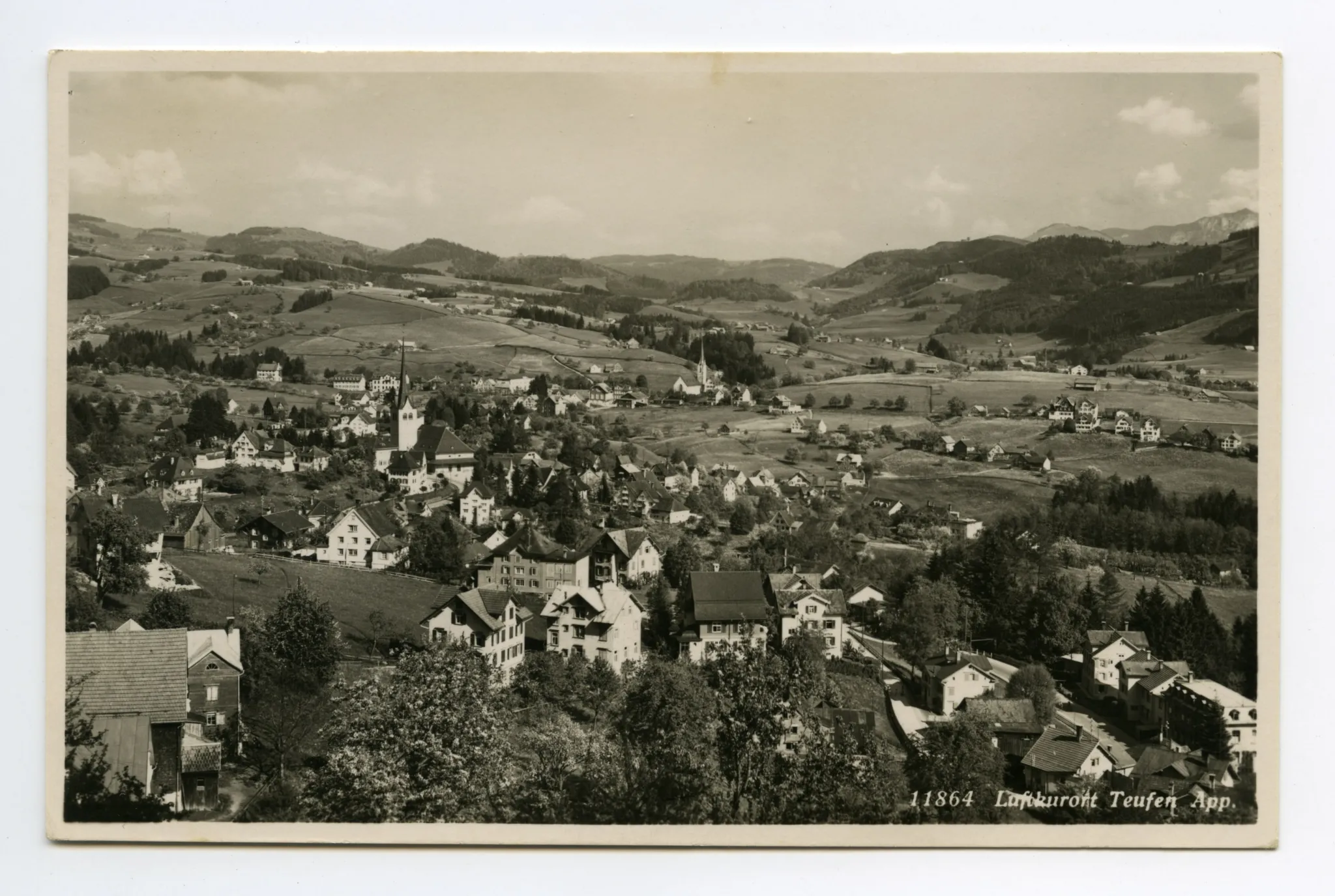 Beide Dorfkirchen, Blick zu Steigbach, Fänern, Kamor