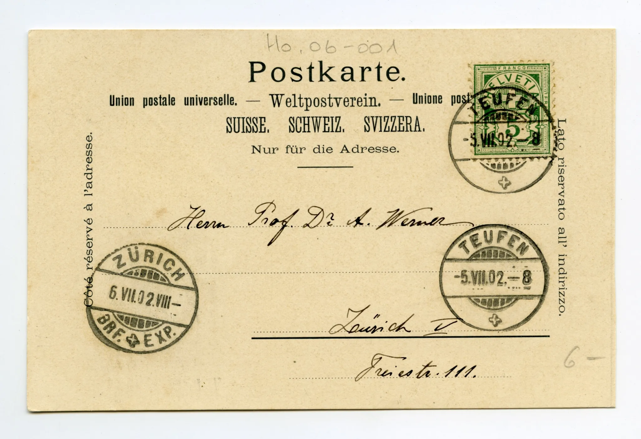 Von links oben im Uhrzeigersinn: mit beiden Dorfkirchen (Turmspitze kath. Kirche fehlt!), Alpstein; Höch Fall; Hotel Linde, mit SGA-Dampfkomposition (grosses Bild: vgl. Hc.17-02 / 17-03 = beide mit Turm kath. Kirche!)
