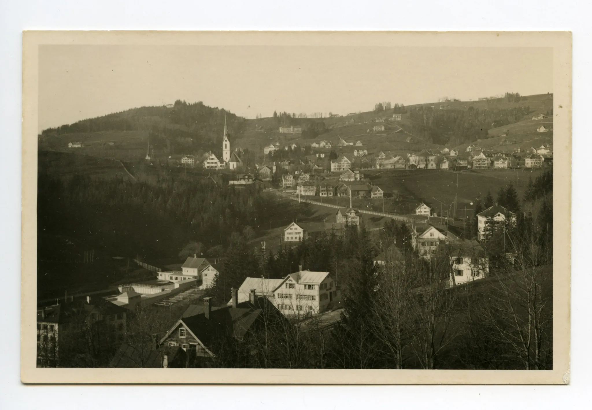 Schwimmbad, Sammelbüel, Alte Kath. Kirche, Zeughaus, Krankenhaus, Bad Sonder, Fernblick. Blick zu Frölichsegg, Schäflisegg