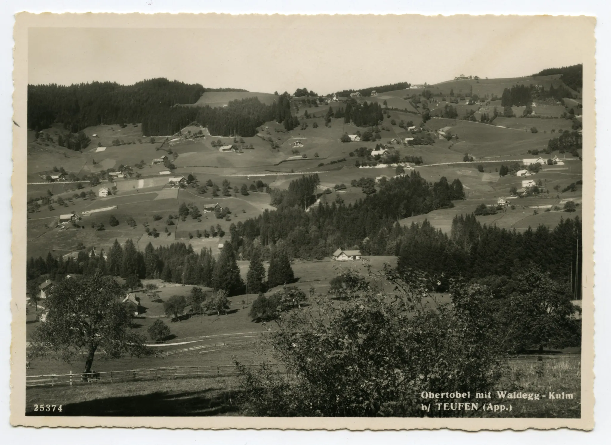 Blick zu den Eggen, Waldegg und Kulm