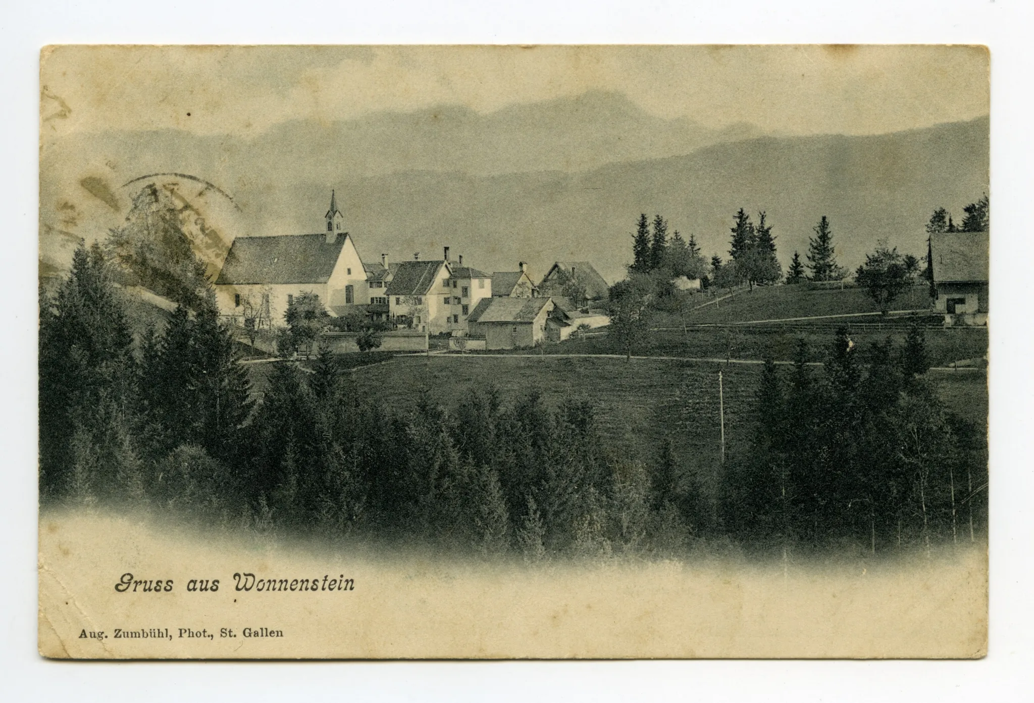 Blick zum Alpstein (schemenhaft)