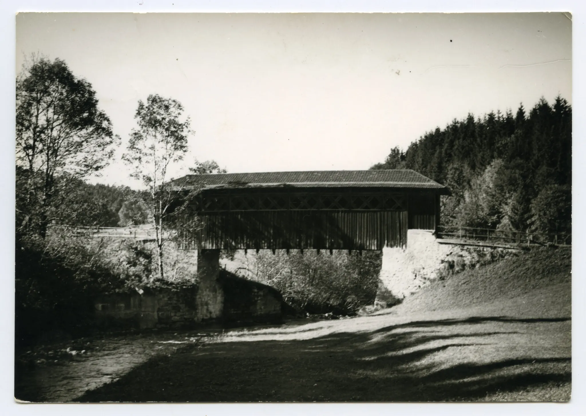 Holzbrücke, Rotenbrücke, am alten Standort zwischen Sammelbüel und Göbsi