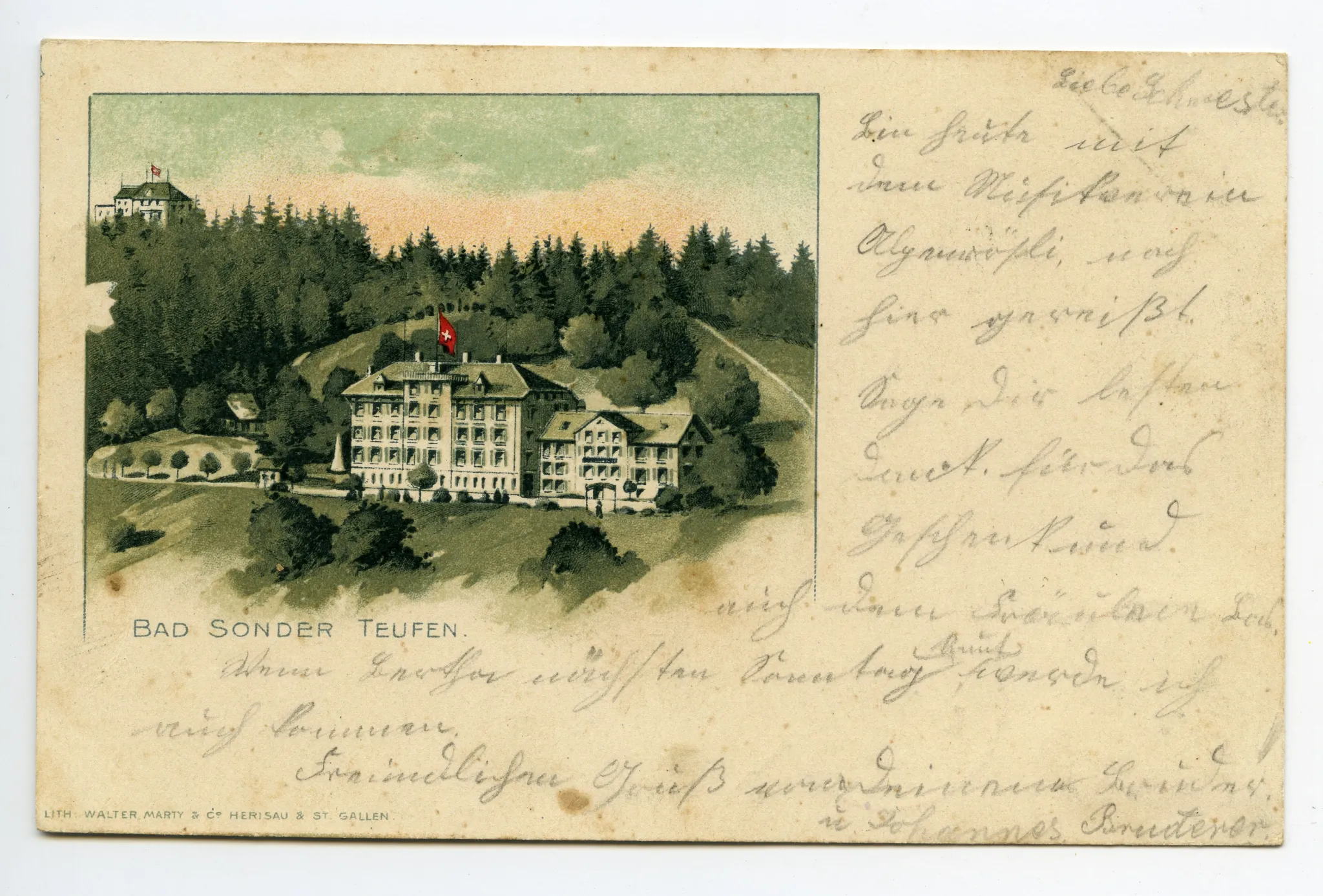 Ansicht von Süden mit Fröhlichsegg
