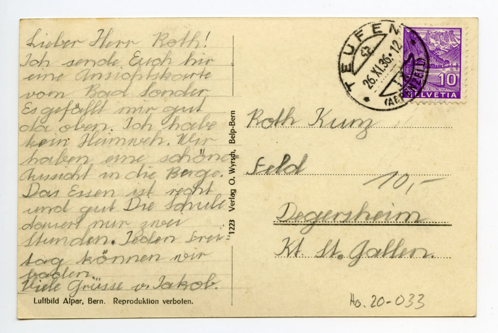Luftbildaufnahme, Gesamtansicht