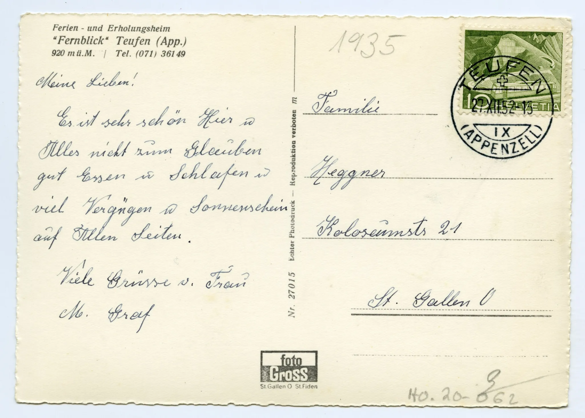 Rückseite mit Text