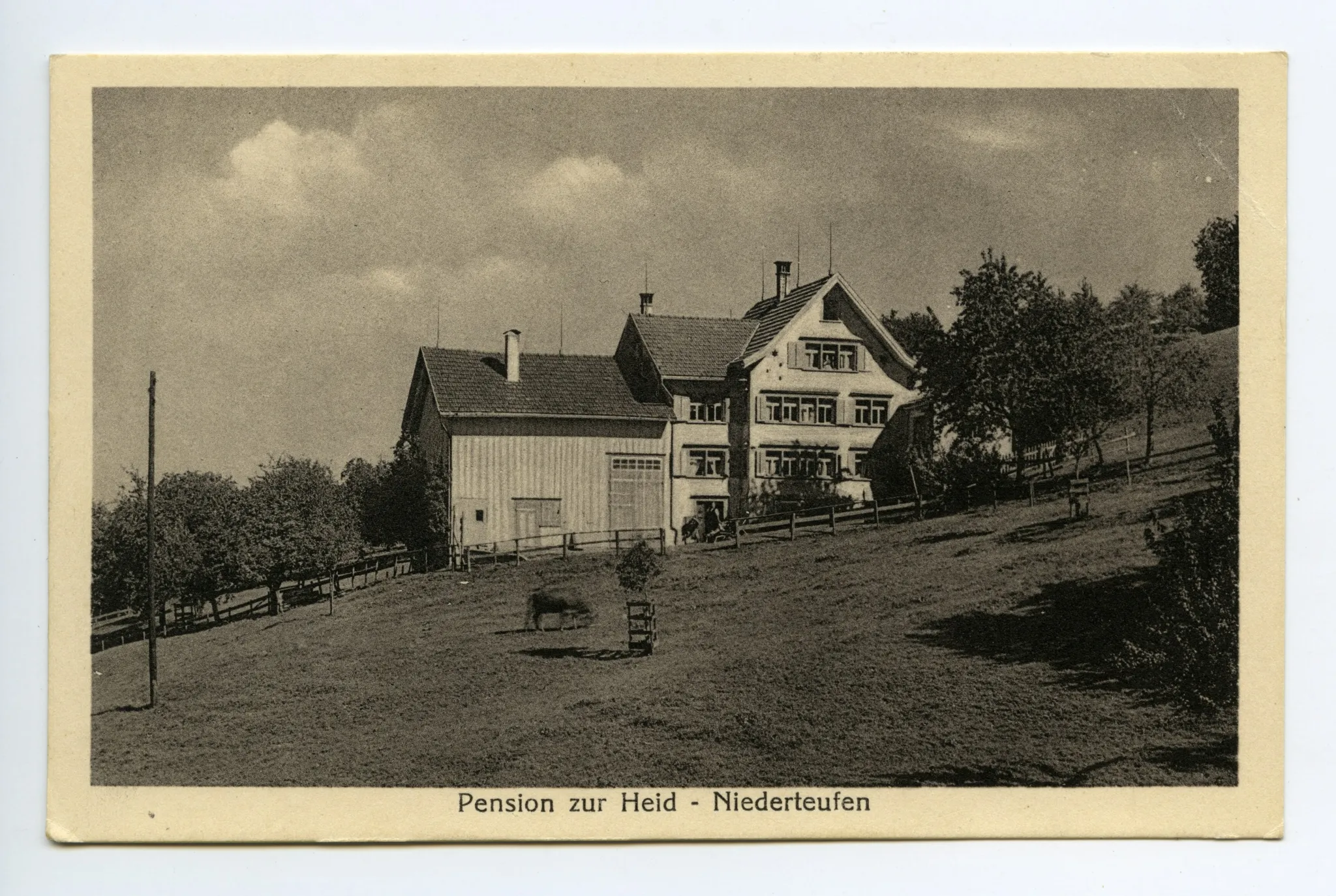 Gesamtansicht mit Wiese im Vordergrund (vgl. Hc.08-80, identische Karte)