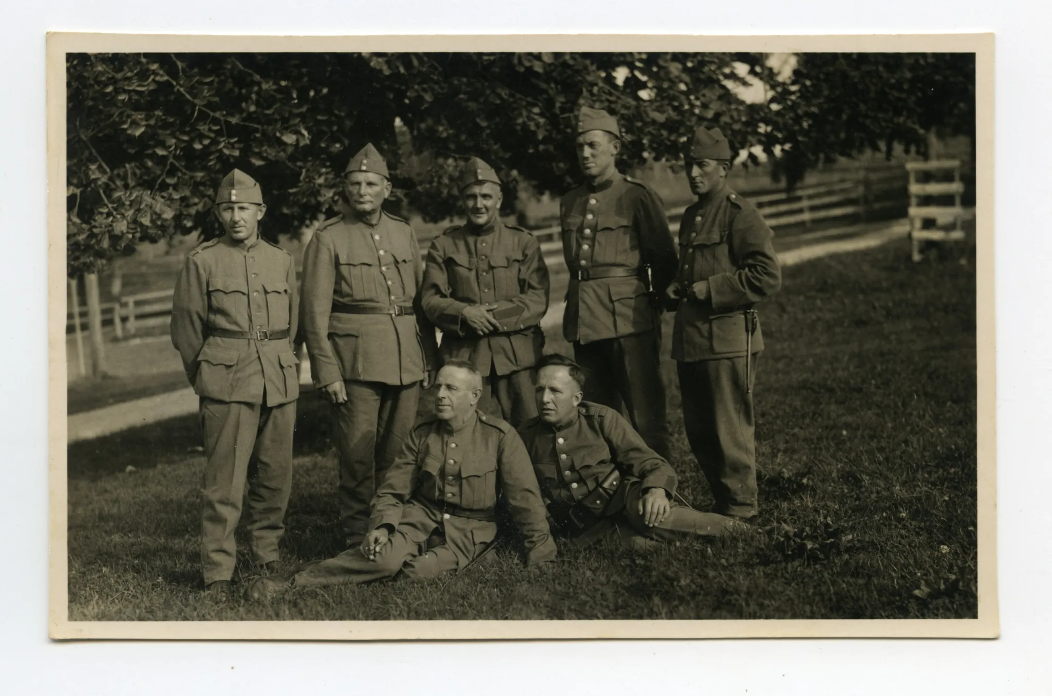 mit sieben Soldaten