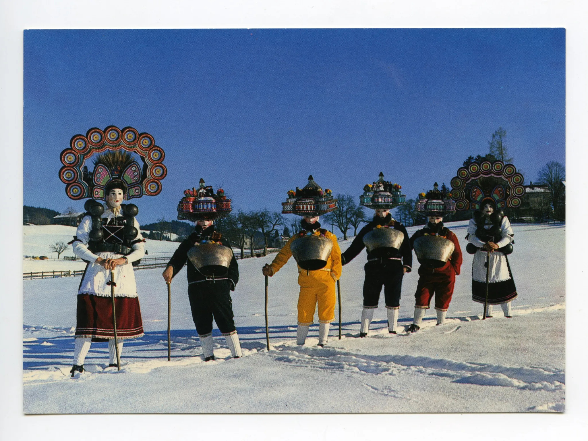 Schuppel von sechs schöne Silvesterchläusen