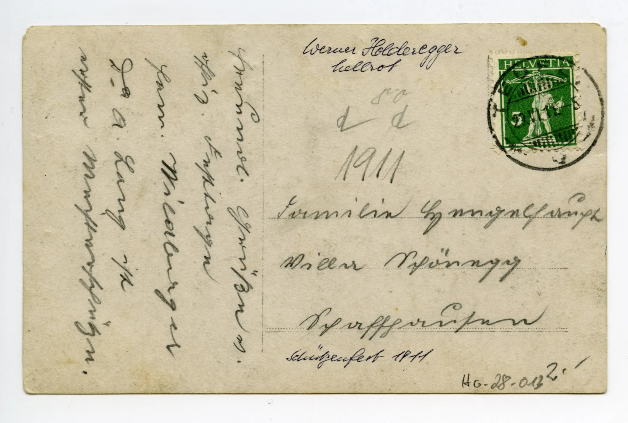 Rückseite mit Text