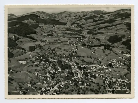 Dorfkern mit Bächli, Ebni, Lindenhügel, Lortanne, Blick Richtung Speicher/Gäbris (vgl. Hc.14-15)