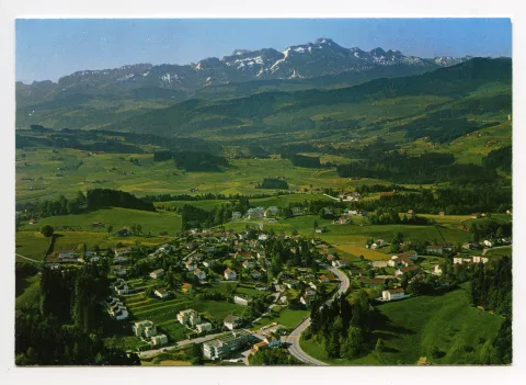 Niederteufen, mit Blick zum Säntis (vgl. Hc.14-18)