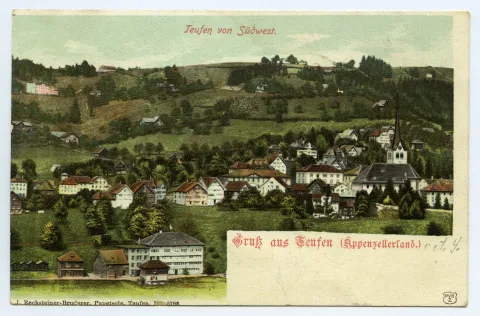 Blick zu Bad Sonder und Eggen-Höhenweg (vgl. Hc.15-13)