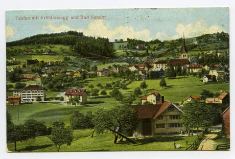 Blick zu Bad Sonder und Frölichsegg (vgl. Hc.15-16)