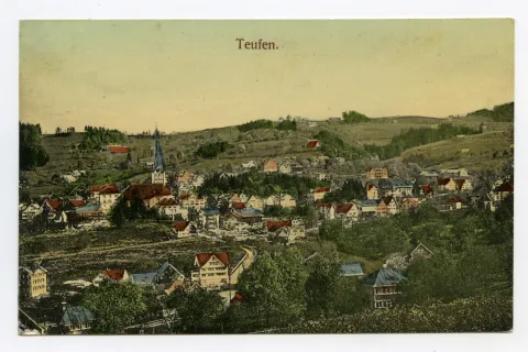Blick zu Bad Sonder, Schäflisegg, Hüslersegg