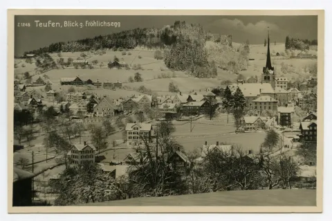 mit Fernblick und Badsonder, Blick zu Frölichsegg