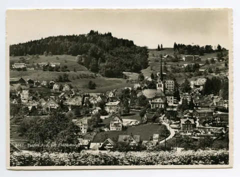 mit Bächli, Fernblick, Bad Sonder. Blick zur Frölichsegg