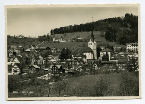 mit Fernblick. Blick zu Frölichsegg, Froher Aussicht