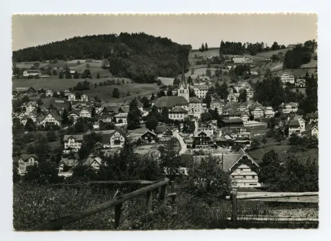 mit Bächli, Bad Sonder, Fernblick. Blick zu Fröhlichsegg, Schäflisegg (vgl. Hc.15-33)