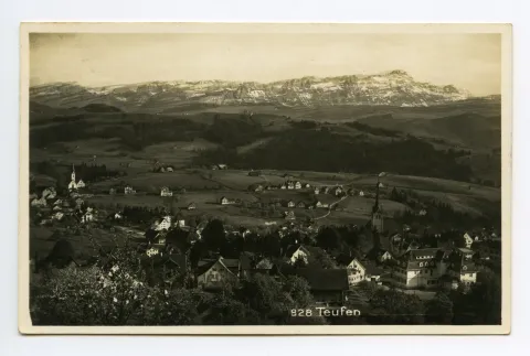 mit beiden Dorfkirchen (vermtl. Säntis manip.?)