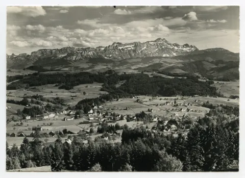 beide Dorfkirchen, Zeughaus, Ebni, Bahnhof (mit ARKB-Gebäude!), Alpstein