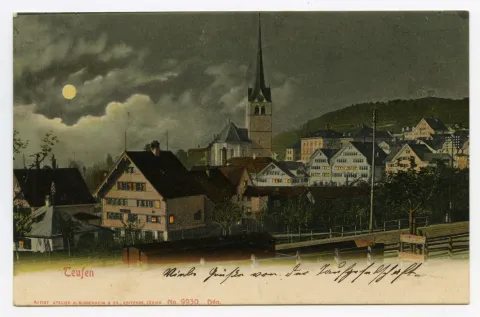 via Hecht und Kornhändlerhaus zur Grubenmannkirche. Vollmond (vgl. Hc.16-05)