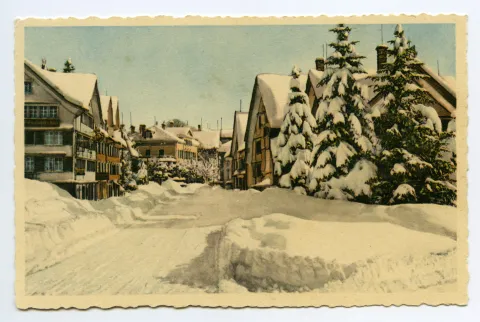 „Adler“, Kornhändlerhaus, Blick Richtung Villa Roth / Speicherstrasse (vgl. Hc.20-07)