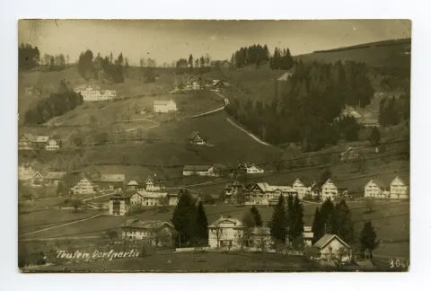 mit Bad Sonder und Scheibenstand (Schützenhaus). Blick zur Schäflisegg