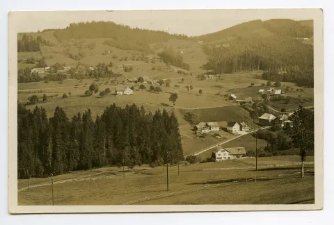 Wetti („Pfauen“), Hummelhalden, Tobel, Blick zu den Eggen