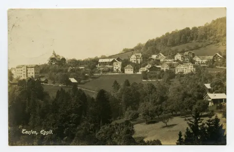 mit Villa „Türmlihaus“, Blick Richtung Nordwesten