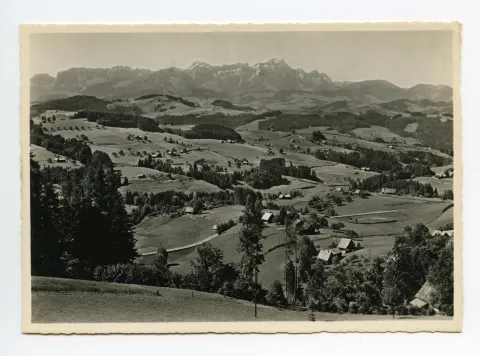 Aussicht von den Eggen (Kulm) zum Alpstein