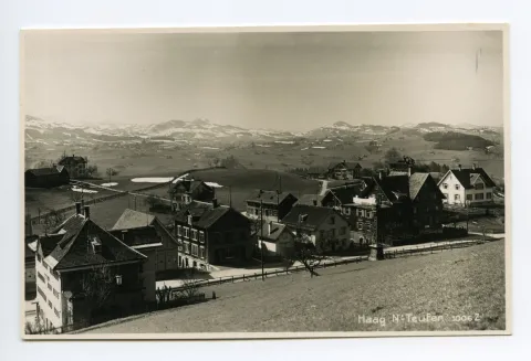 Vorne links: „Rössli“. Blick nach Südwesten (Richtung Stein, Hundwil) (vgl. Hc.21-15)
