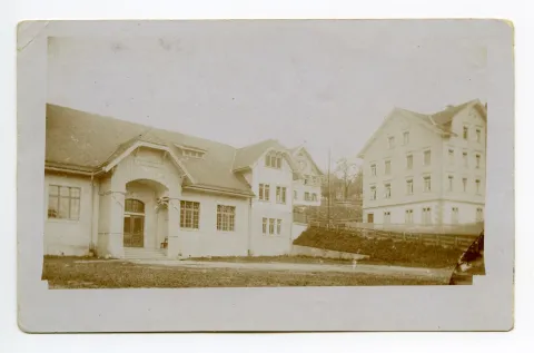 Turnhalle Dorf, Ansicht von Südwesten