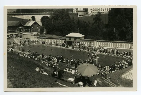 Einweihung Schwimmbad, Aug. 1933; (vgl. Hc.07-16)