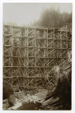 AnsichtGerüst Brückenbau (1907-1908)