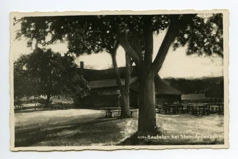 Rückansicht mit Gartensitzplatz