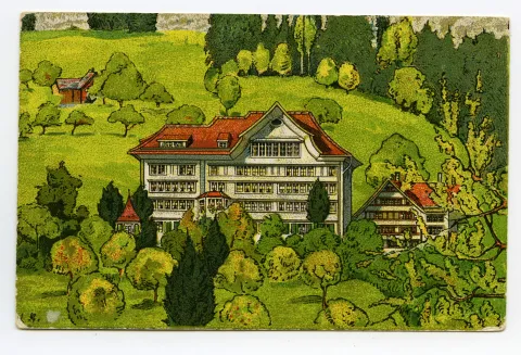 (vgl. Hc08-86, identisches Motiv, aber ohne Werbetext, dat., 1918)