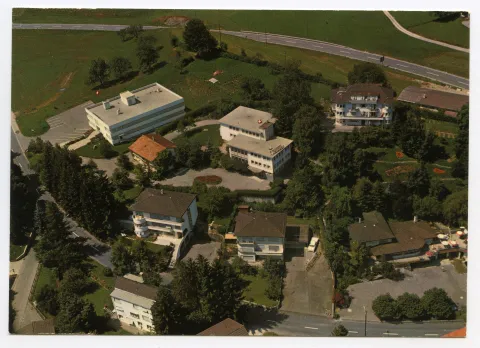 Luftbildaufnahme, Gesamtanlage sichtbar
