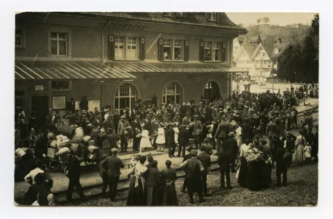 grosser Personenandrang
