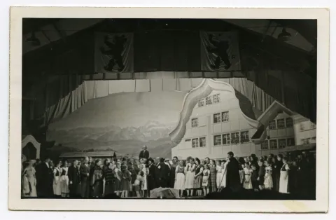 Szene des Festspiel Theaterstücks