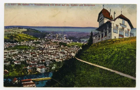 mit Blick auf St. Gallen und Bodensee